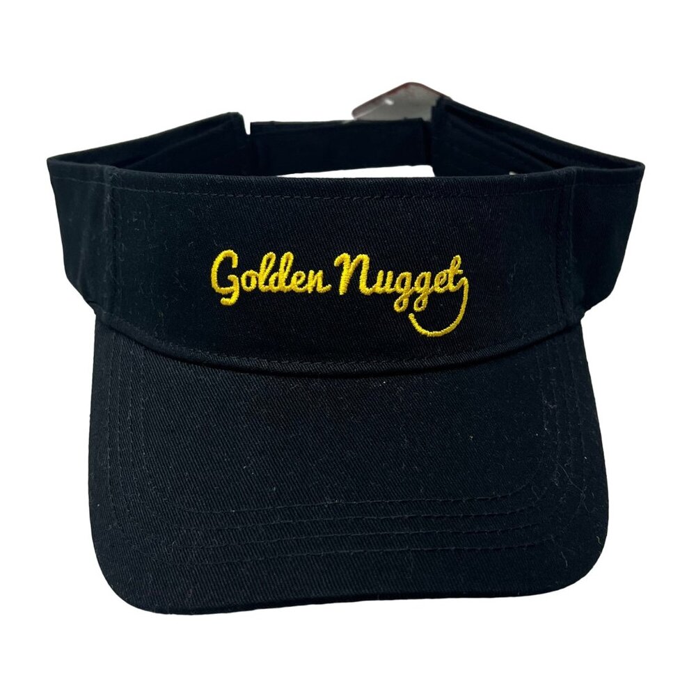 Good Land Supply Co Visor Hat One Size Golden Nugget Black Adjustable NEW